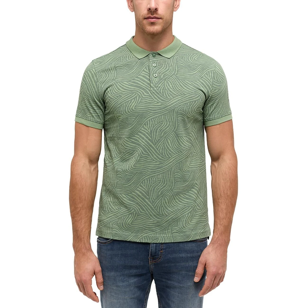 1014947-12563 Mustang galléros póló