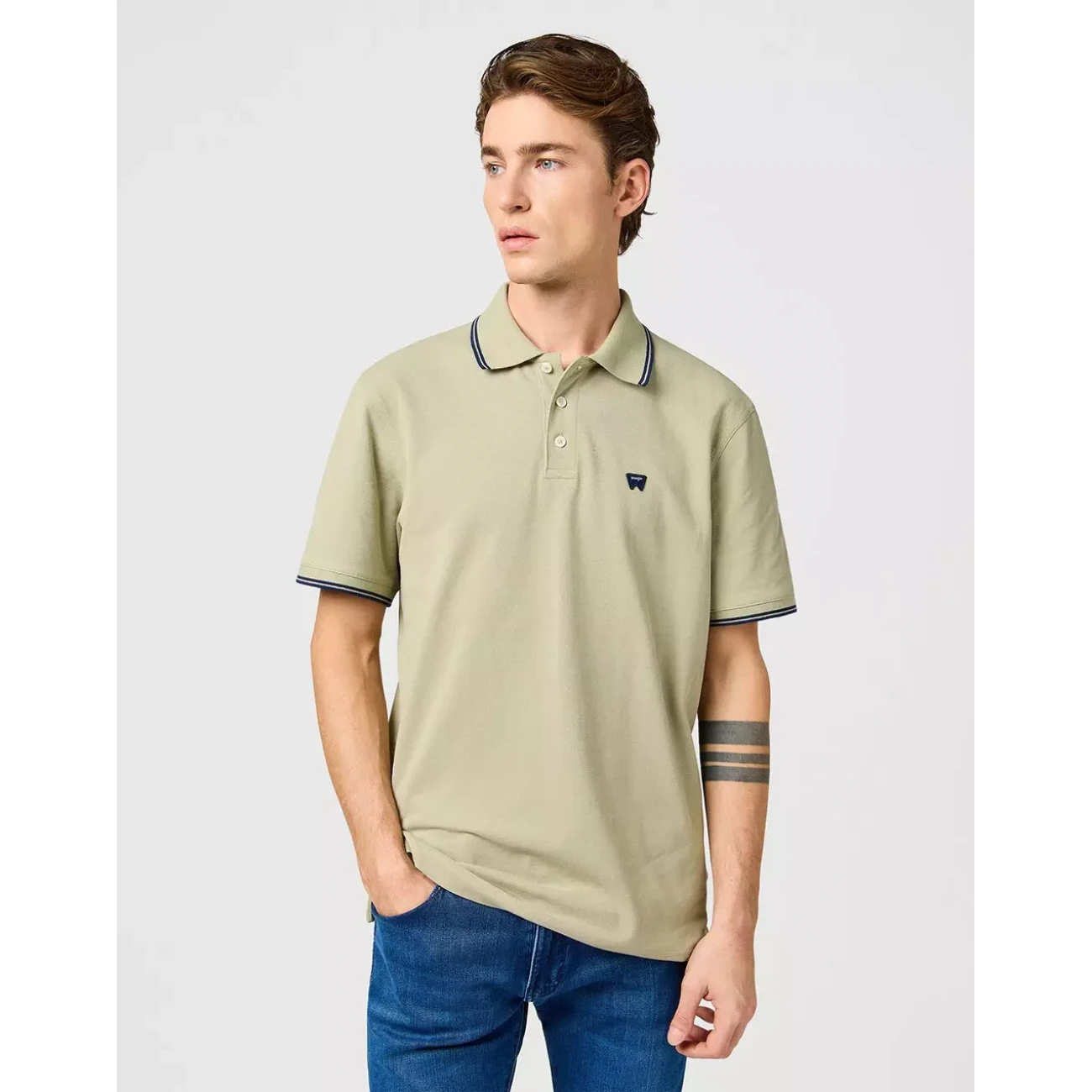 112362829 Wrangler galléros póló