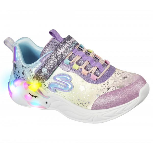 302311l-prmt Skechers Lights-Unicorn Dream