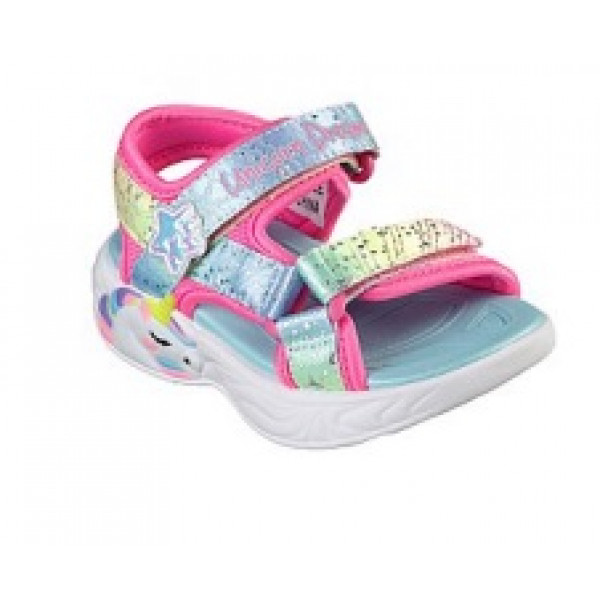 302682n-pkmt Skechers Unicorn Sandals