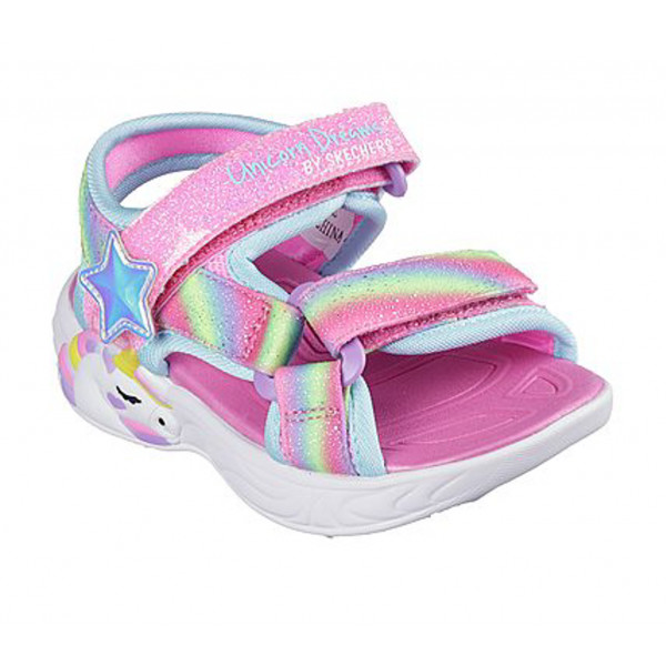 303107n-pkmt Skechers Unicorn Dreams Sandal