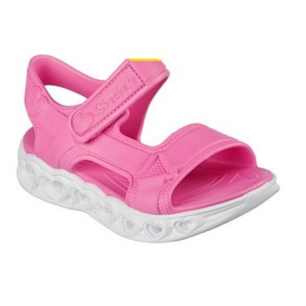 308045l-pnk Skechers Heart Lights Sandals