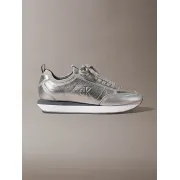 HW0HW03287PE6 Calvin Klein Metallic Ltr Runner Trainers