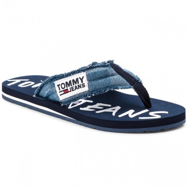 em0em00064-404 Tommy Hilfiger Tj Graphic Print Beach Sandal